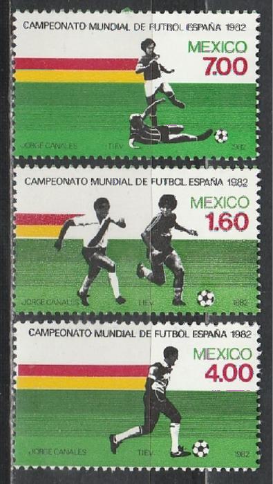 Мексика 1982, Футбол, ЧМ в Испании, 3 марки)
